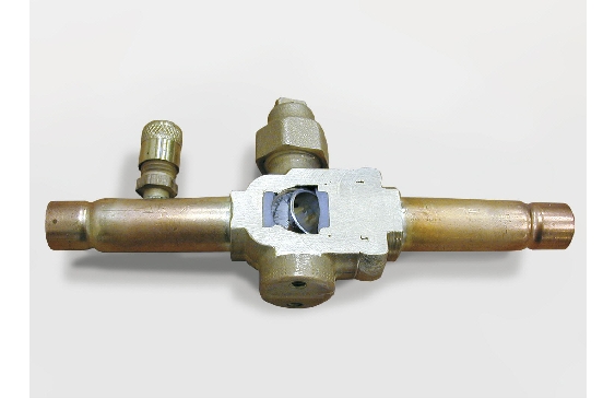 Cutaway model: ball valve