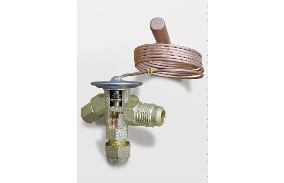 Cutaway model: thermostatic expansion valve