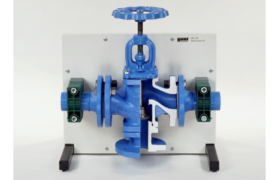 Cutaway model: changeover valve