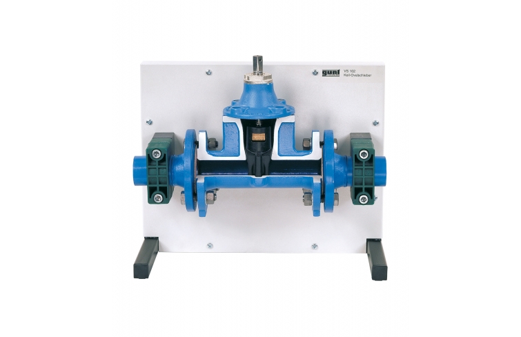 Cutaway model: resilient seated gate valve